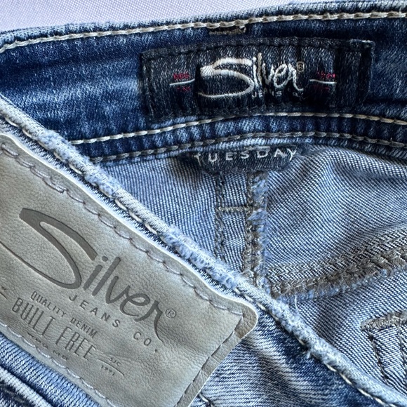 SILVER Tuesday Ankle Skinny Jeans W26/L27 - Picture 5 of 6